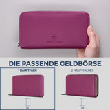 Geldbörse mit RFID-Schutz & 1 Hauptfach (Genarbt)