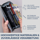 Geldbörse mit RFID-Schutz & 1 Hauptfach (Genarbt)