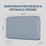 Geldbörse mit RFID-Schutz & 1 Hauptfach (Genarbt)