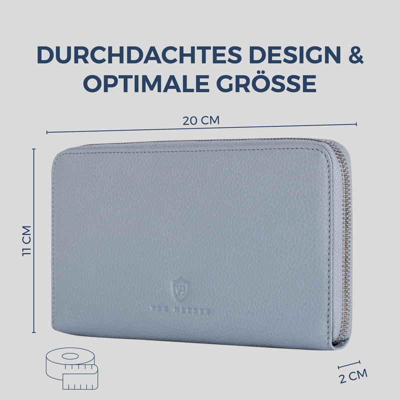 Geldbörse mit RFID-Schutz & 1 Hauptfach (Genarbt)