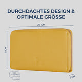 Geldbörse mit RFID-Schutz & 1 Hauptfach (Genarbt)