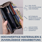 Geldbörse mit RFID-Schutz & 1 Hauptfach (Genarbt)