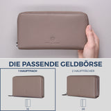Geldbörse mit RFID-Schutz & 1 Hauptfach (Genarbt)