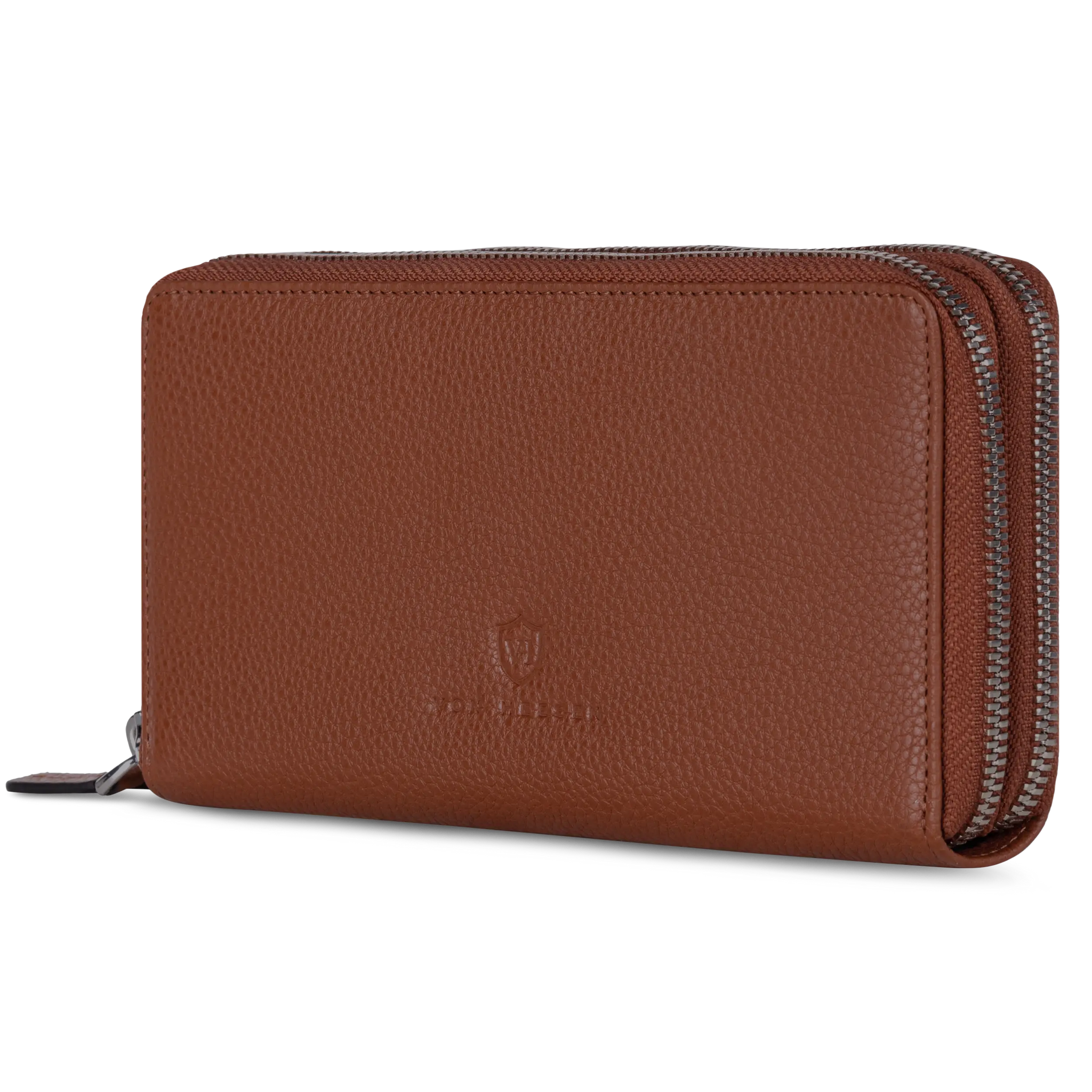 Geldbörse mit RFID-Schutz & 2 Hauptfächer (Genarbt)