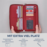 Geldbörse mit RFID-Schutz & 2 Hauptfächer (Genarbt)
