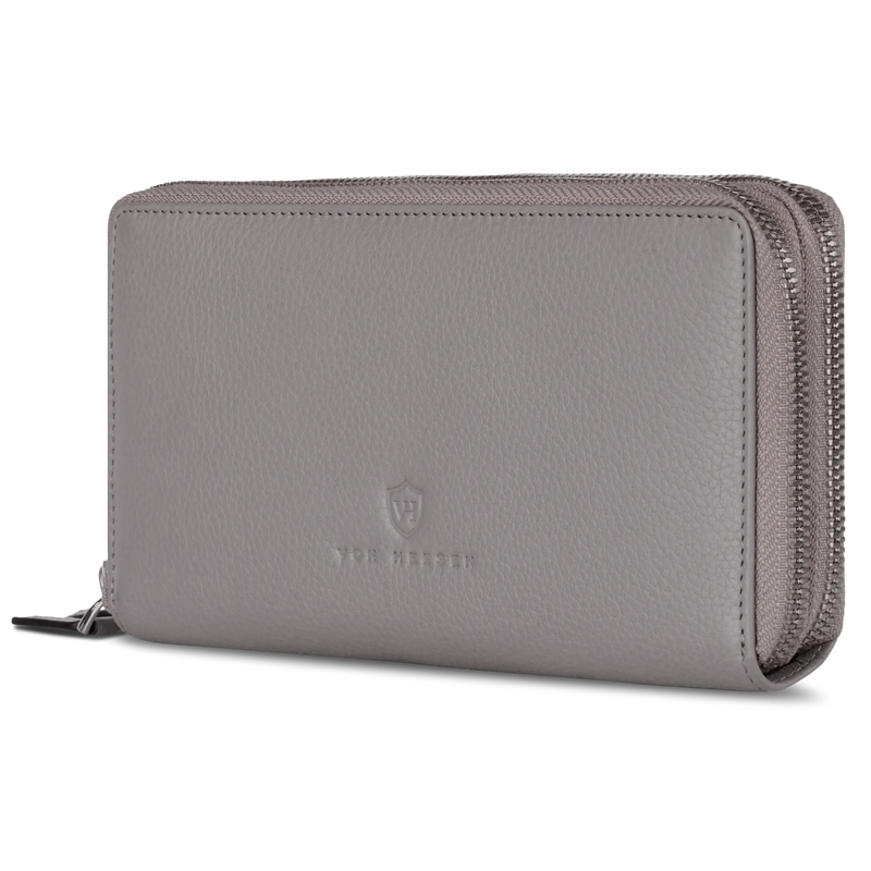 Geldbörse mit RFID-Schutz & 2 Hauptfächer (Genarbt)