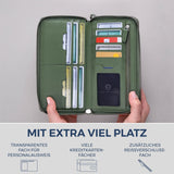 Geldbörse mit RFID-Schutz & 2 Hauptfächer (Genarbt)
