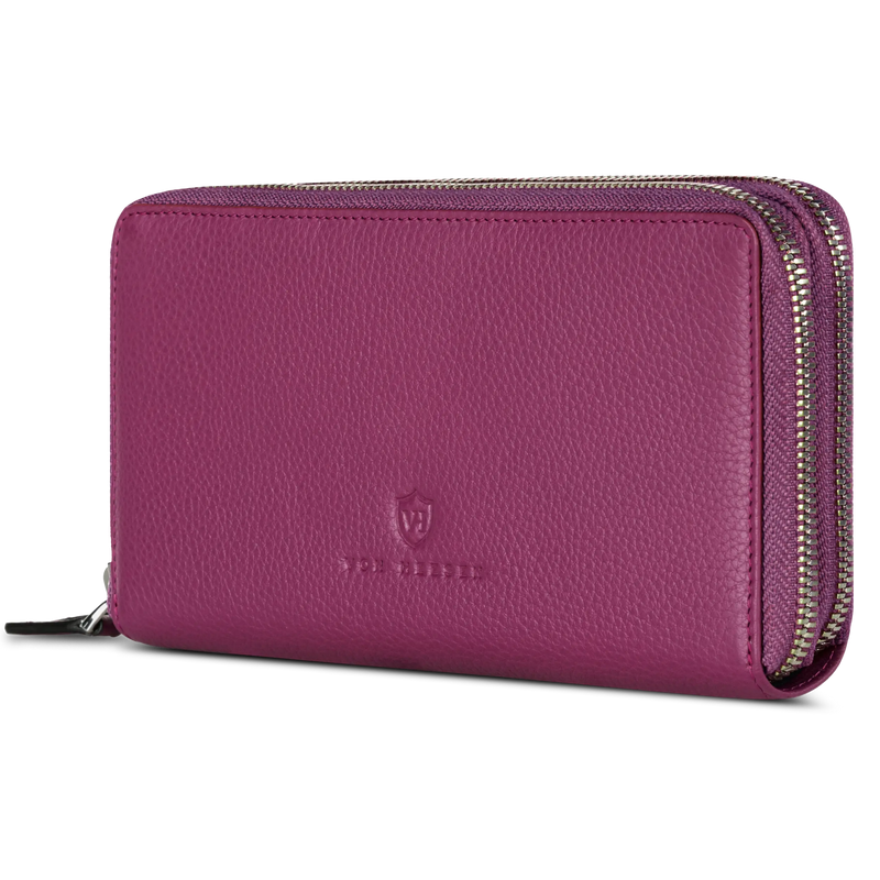 Geldbörse mit RFID-Schutz & 2 Hauptfächer (Genarbt)