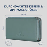 Geldbörse mit RFID-Schutz & 2 Hauptfächer (Genarbt)