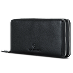 Geldbörse mit RFID-Schutz & 2 Hauptfächer (Saffiano)