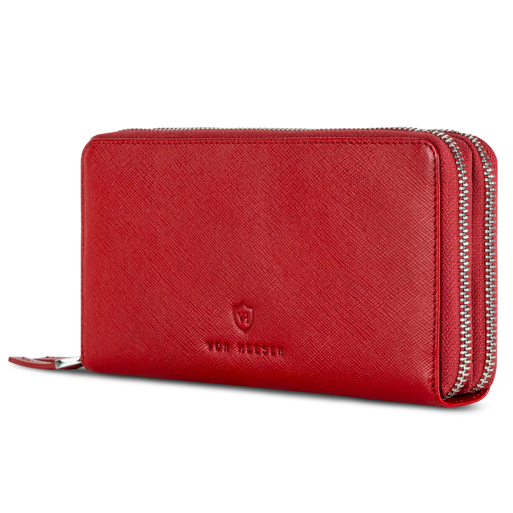 Geldbörse mit RFID-Schutz & 2 Hauptfächer (Saffiano)