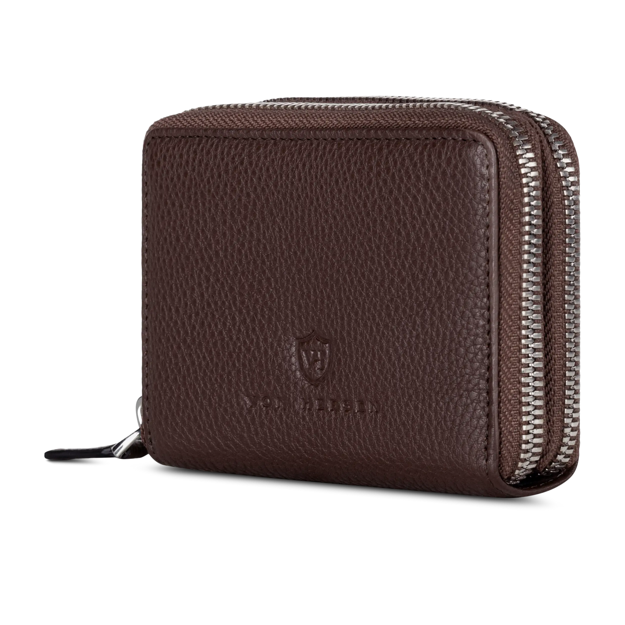 Mini-Geldbörse mit RFID-Schutz und 2 Hauptfächern (Genarbt)