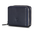 Mini-Geldbörse mit RFID-Schutz und 2 Hauptfächern (Genarbt)