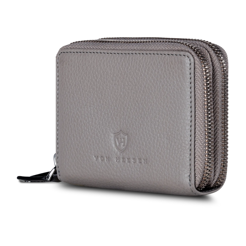 Mini-Geldbörse mit RFID-Schutz und 2 Hauptfächern (Genarbt)