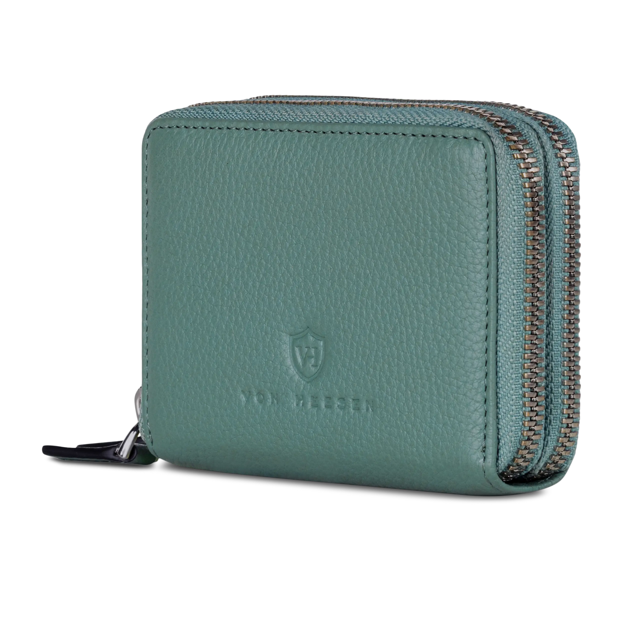 Mini-Geldbörse mit RFID-Schutz und 2 Hauptfächern (Genarbt)