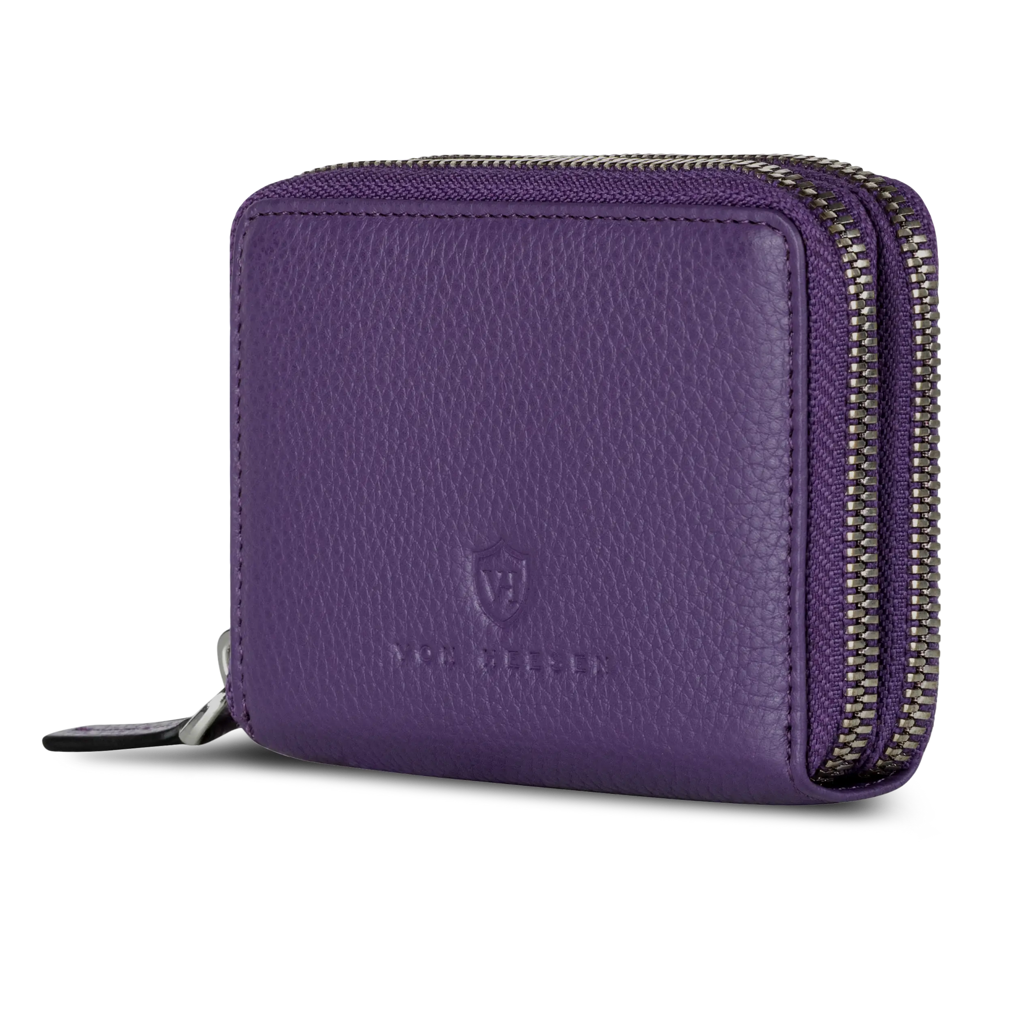 Mini-Geldbörse mit RFID-Schutz und 2 Hauptfächern (Genarbt)