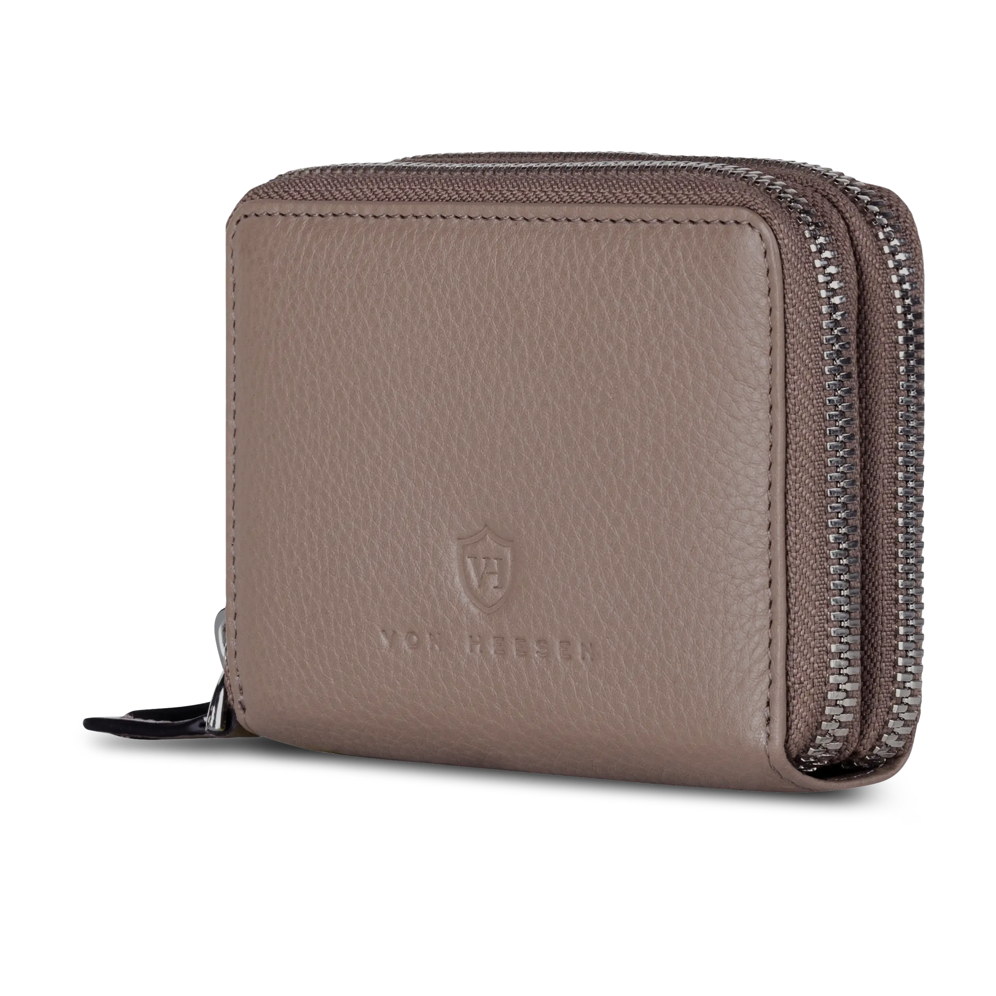 Mini-Geldbörse mit RFID-Schutz und 2 Hauptfächern (Genarbt)