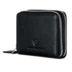 Mini-Geldbörse mit RFID-Schutz und 2 Hauptfächern (Saffiano)