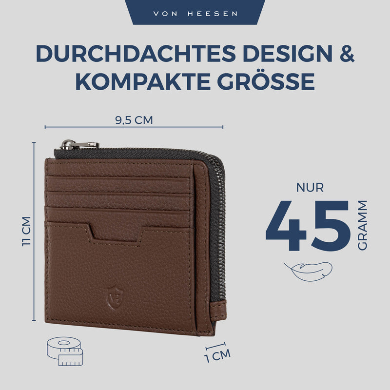 Kartenetui mit RFID-Schutz & 10 Kartenfächer (Genarbt)