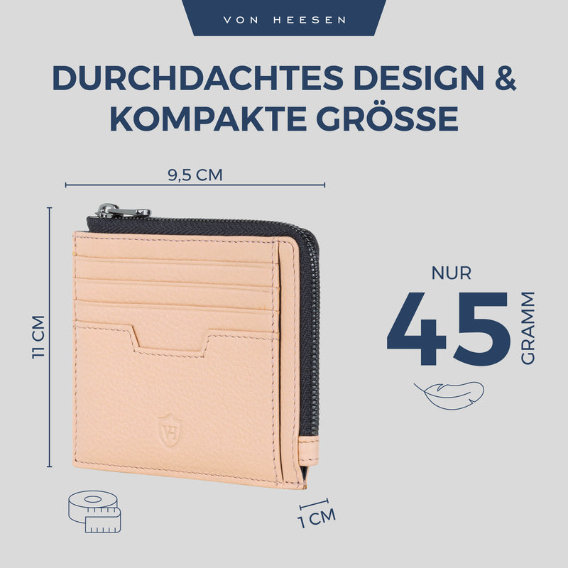 Kartenetui mit RFID-Schutz & 10 Kartenfächer (Genarbt)