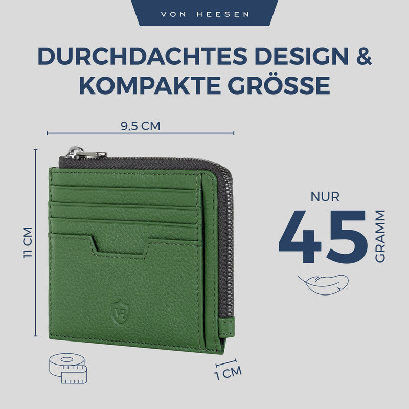 Kartenetui mit RFID-Schutz & 10 Kartenfächer (Genarbt)