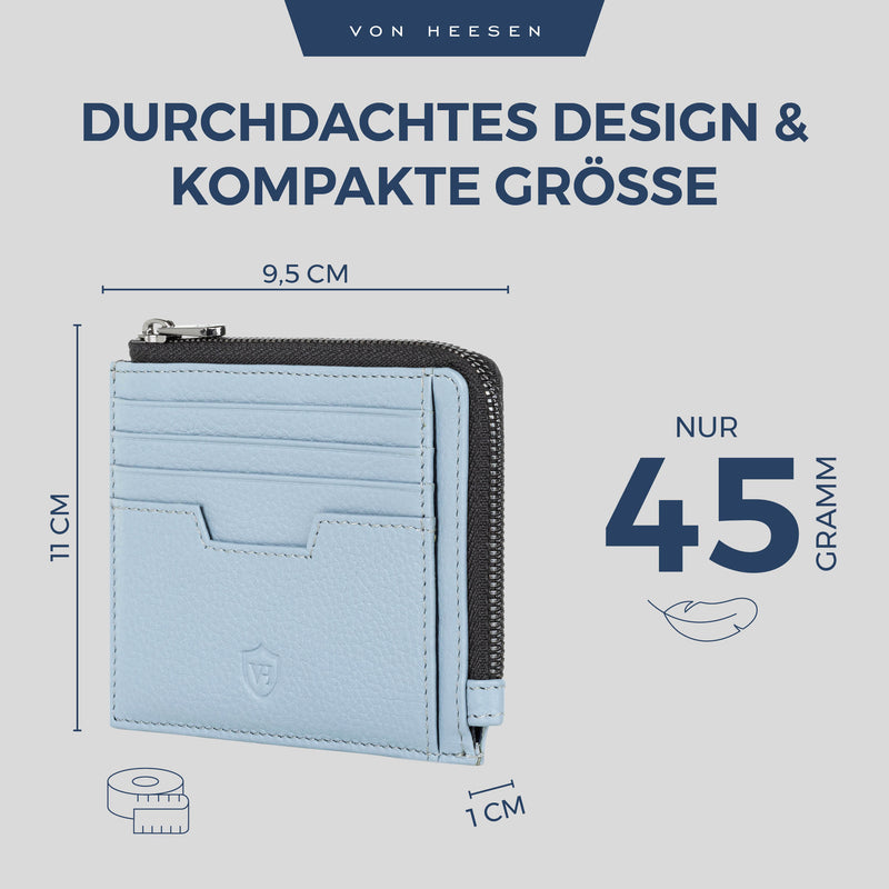 Kartenetui mit RFID-Schutz & 10 Kartenfächer (Genarbt)