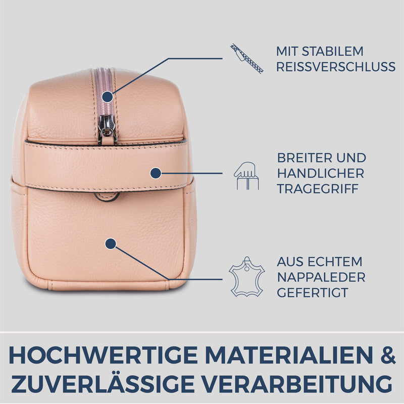 Kulturbeutel mit 1 Hauptfach (Genarbt)