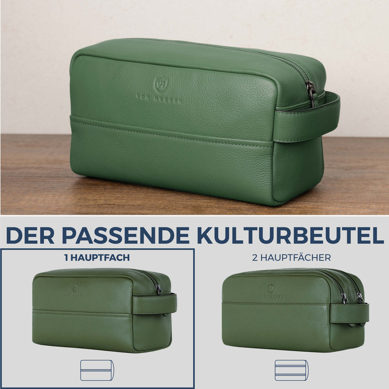 Kulturbeutel mit 1 Hauptfach (Genarbt)
