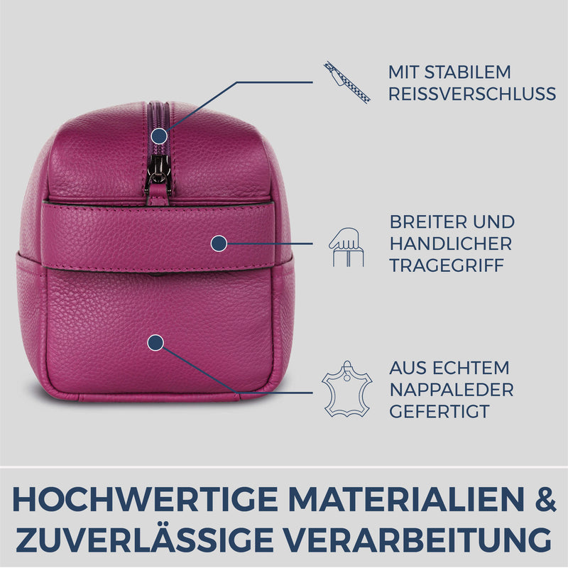 Kulturbeutel mit 1 Hauptfach (Genarbt)
