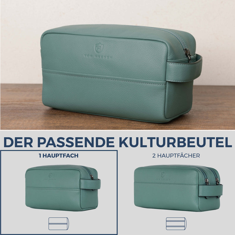 Kulturbeutel mit 1 Hauptfach (Genarbt)