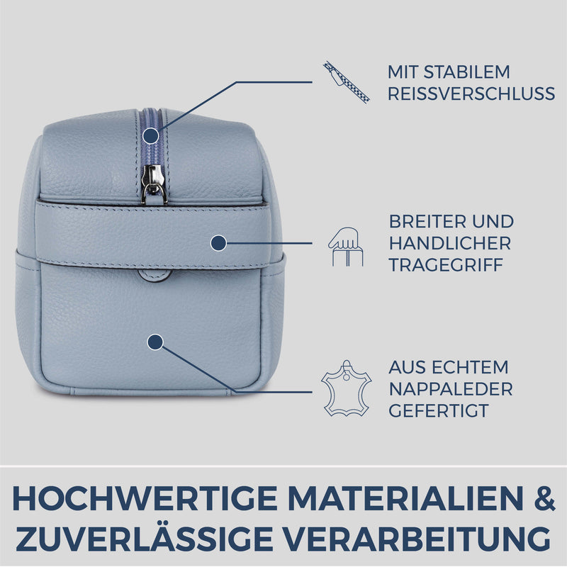 Kulturbeutel mit 1 Hauptfach (Genarbt)