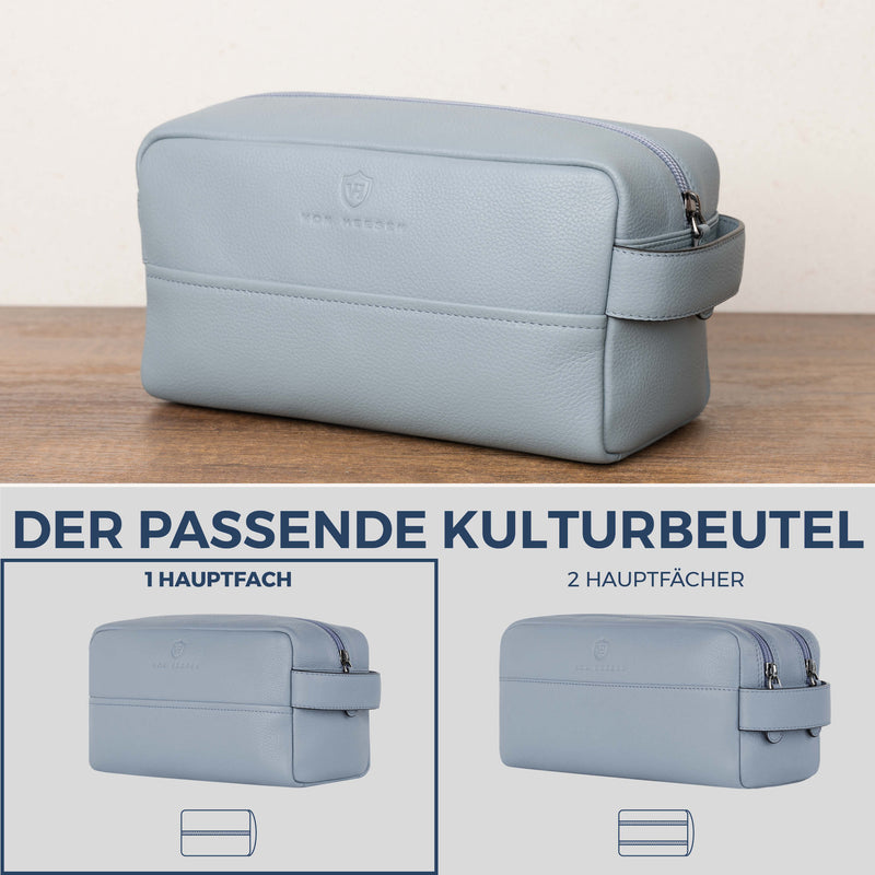 Kulturbeutel mit 1 Hauptfach (Genarbt)