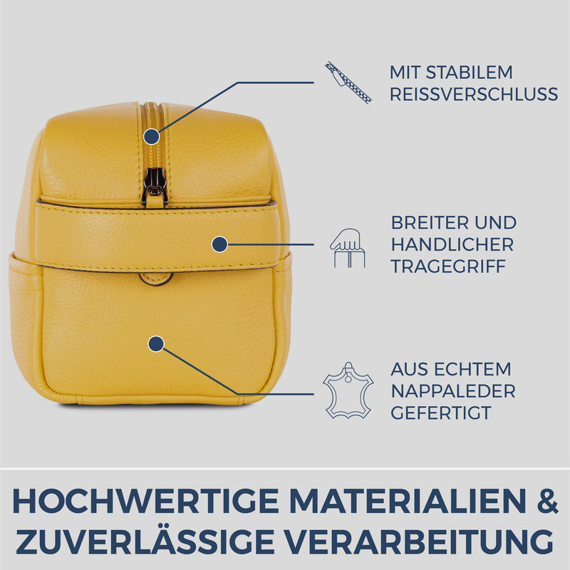 Kulturbeutel mit 1 Hauptfach (Genarbt)