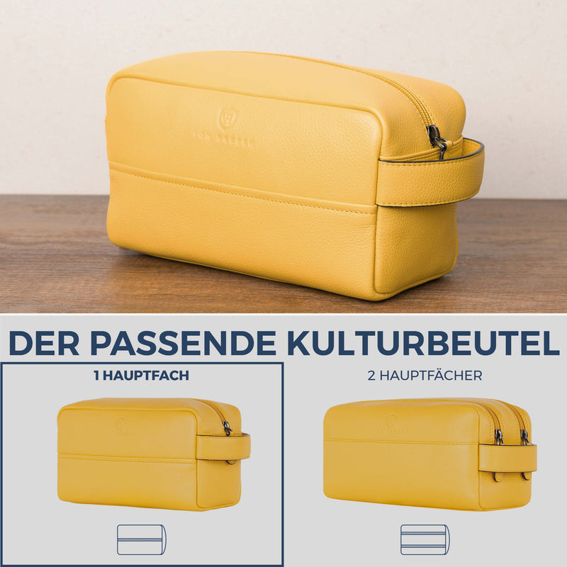 Kulturbeutel mit 1 Hauptfach (Genarbt)
