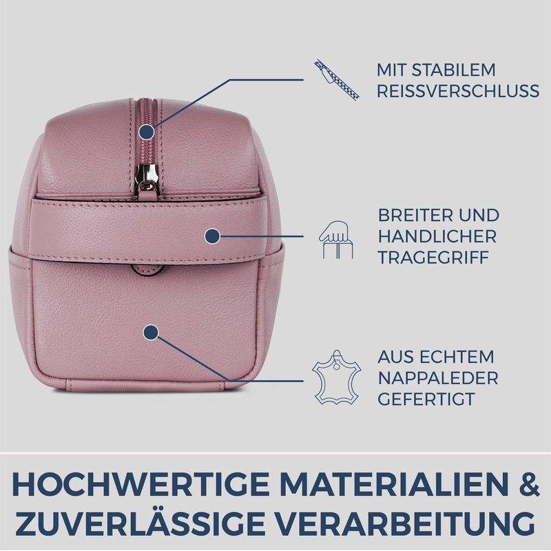 Kulturbeutel mit 1 Hauptfach (Genarbt)