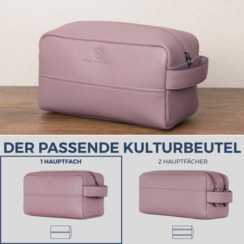 Kulturbeutel mit 1 Hauptfach (Genarbt)