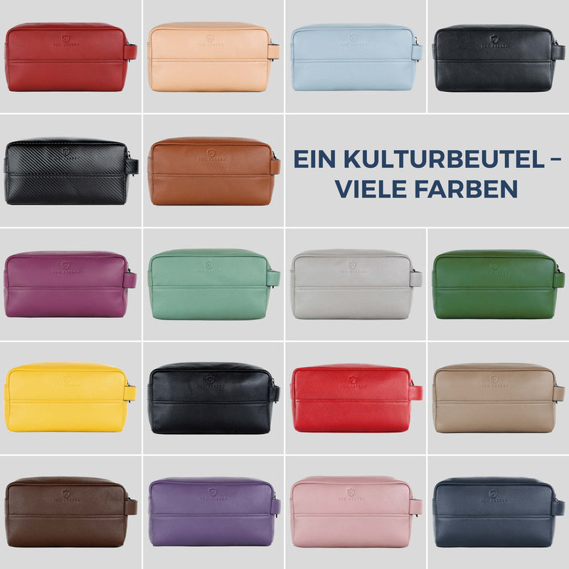 Kulturbeutel mit 1 Hauptfach (Saffiano)