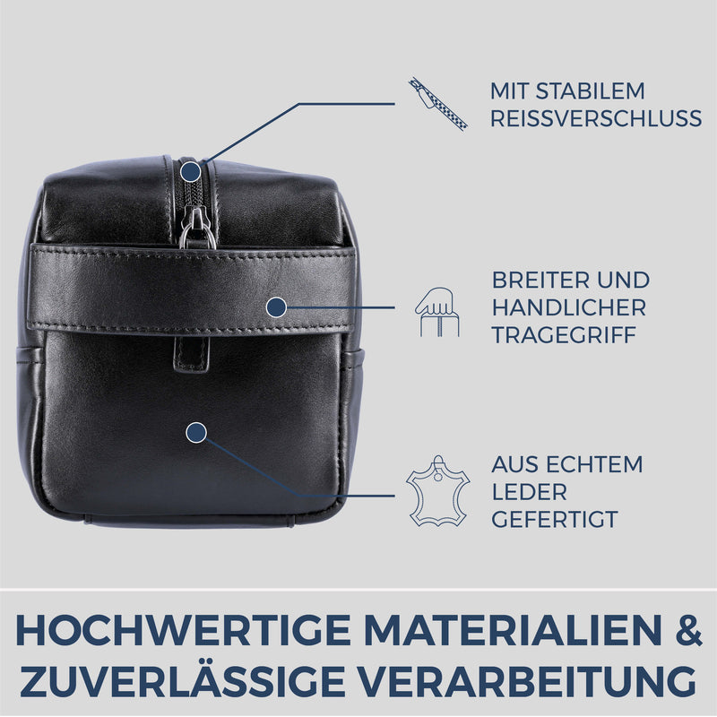 Kulturbeutel mit 1 Hauptfach (Glatt)