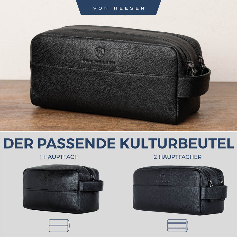 Kulturbeutel 2 Hauptfächer