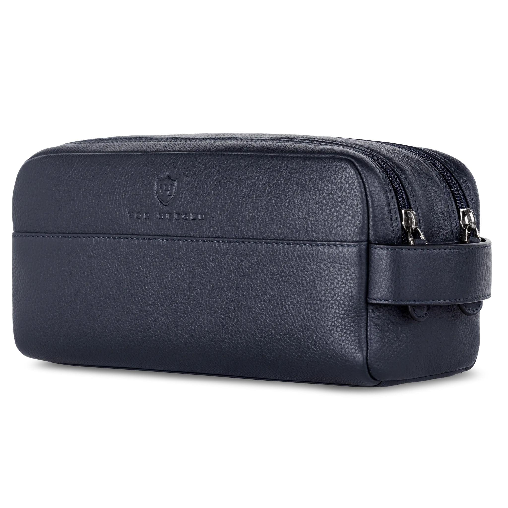 Kulturbeutel mit 2 Hauptfächern (Genarbt)