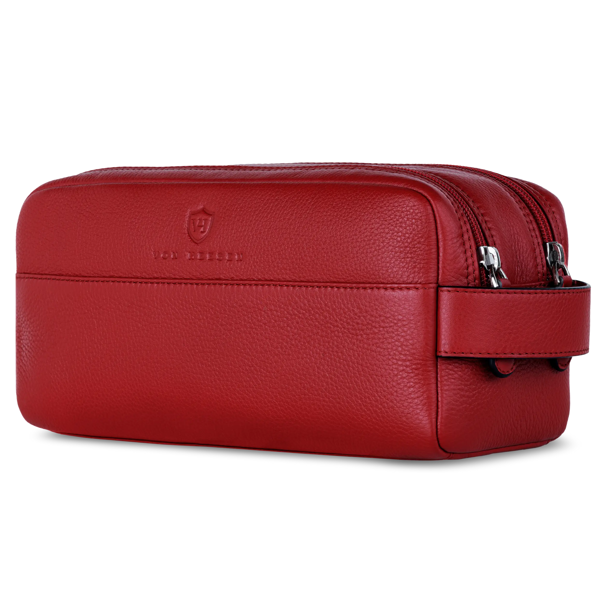 Kulturbeutel mit 2 Hauptfächern (Genarbt)