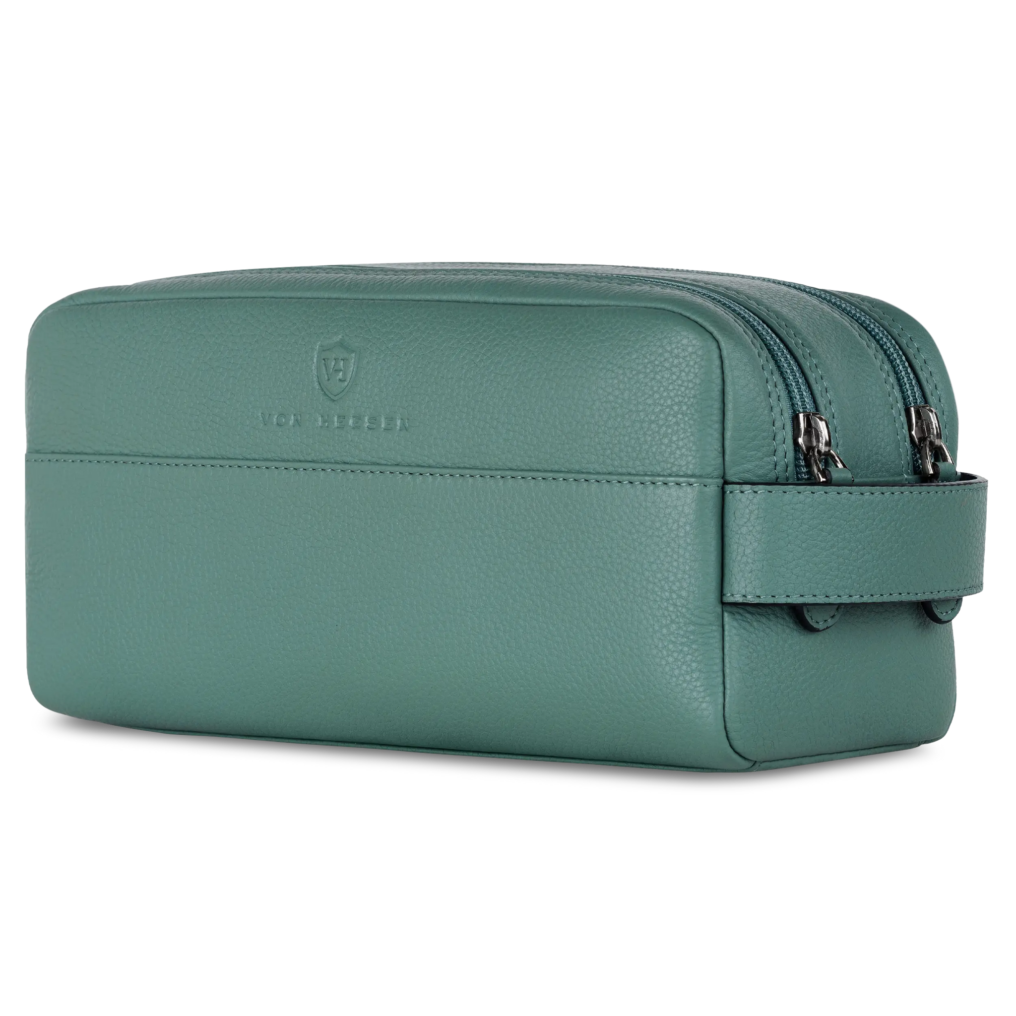 Kulturbeutel mit 2 Hauptfächern (Genarbt)