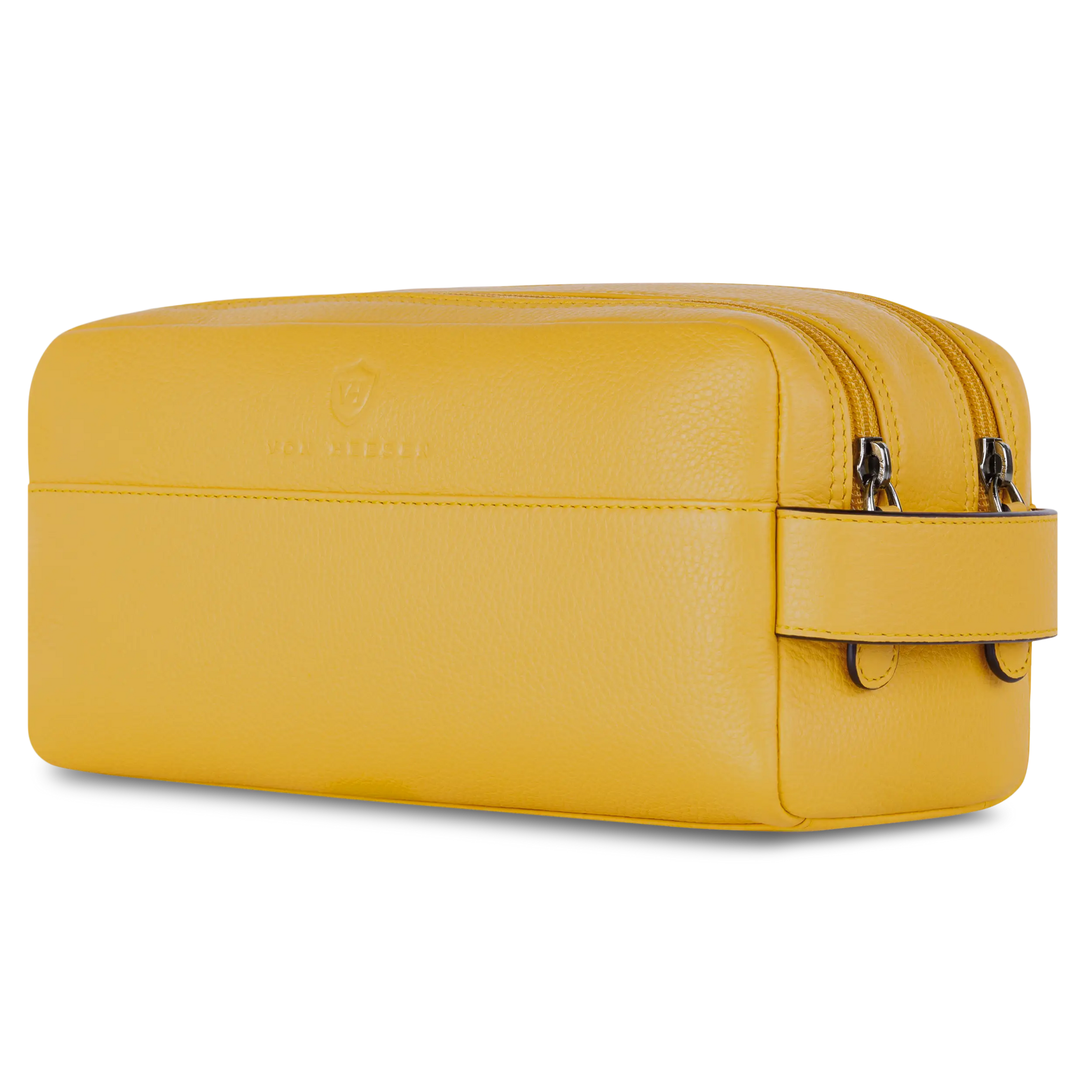 Kulturbeutel mit 2 Hauptfächern (Genarbt)