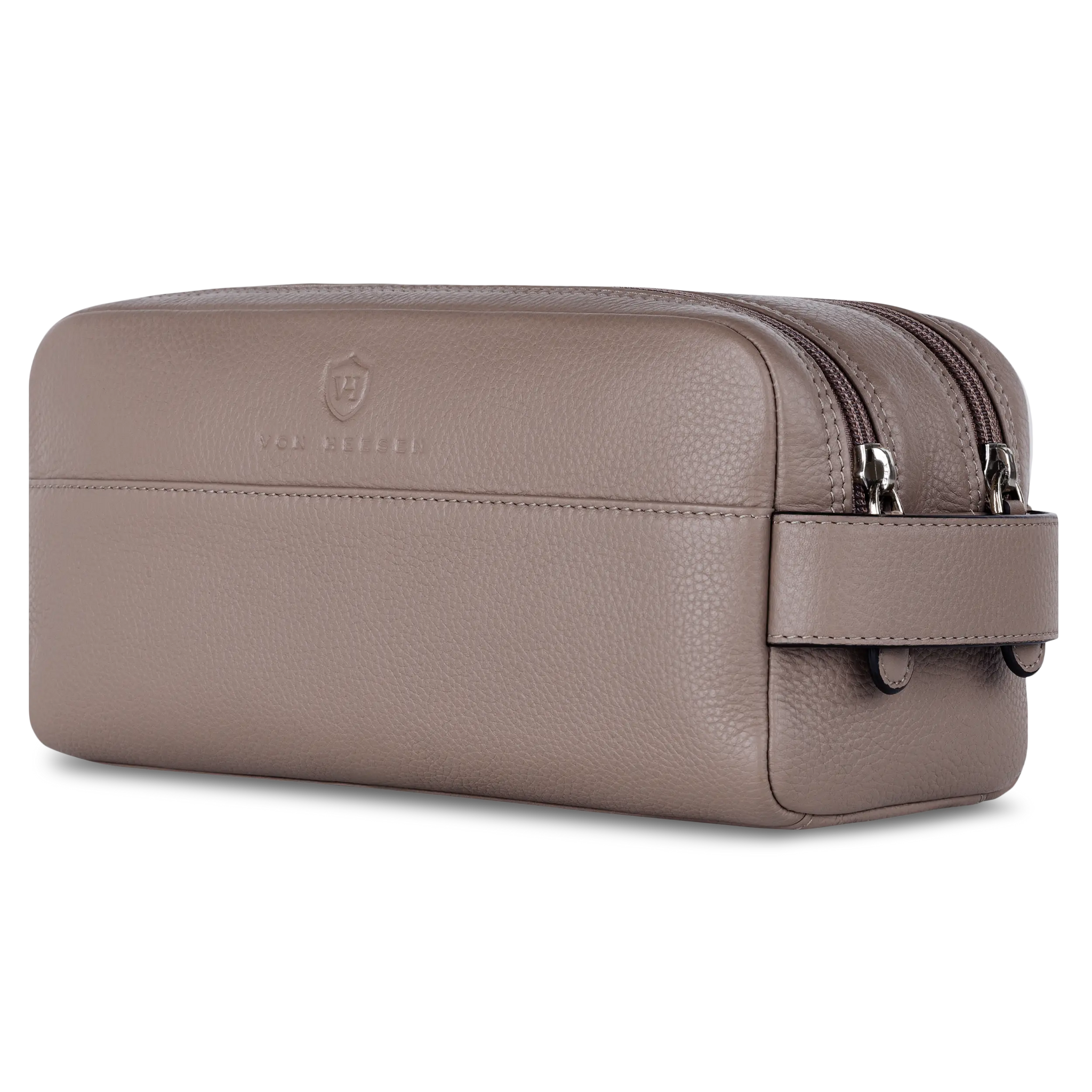 Kulturbeutel mit 2 Hauptfächern (Genarbt)