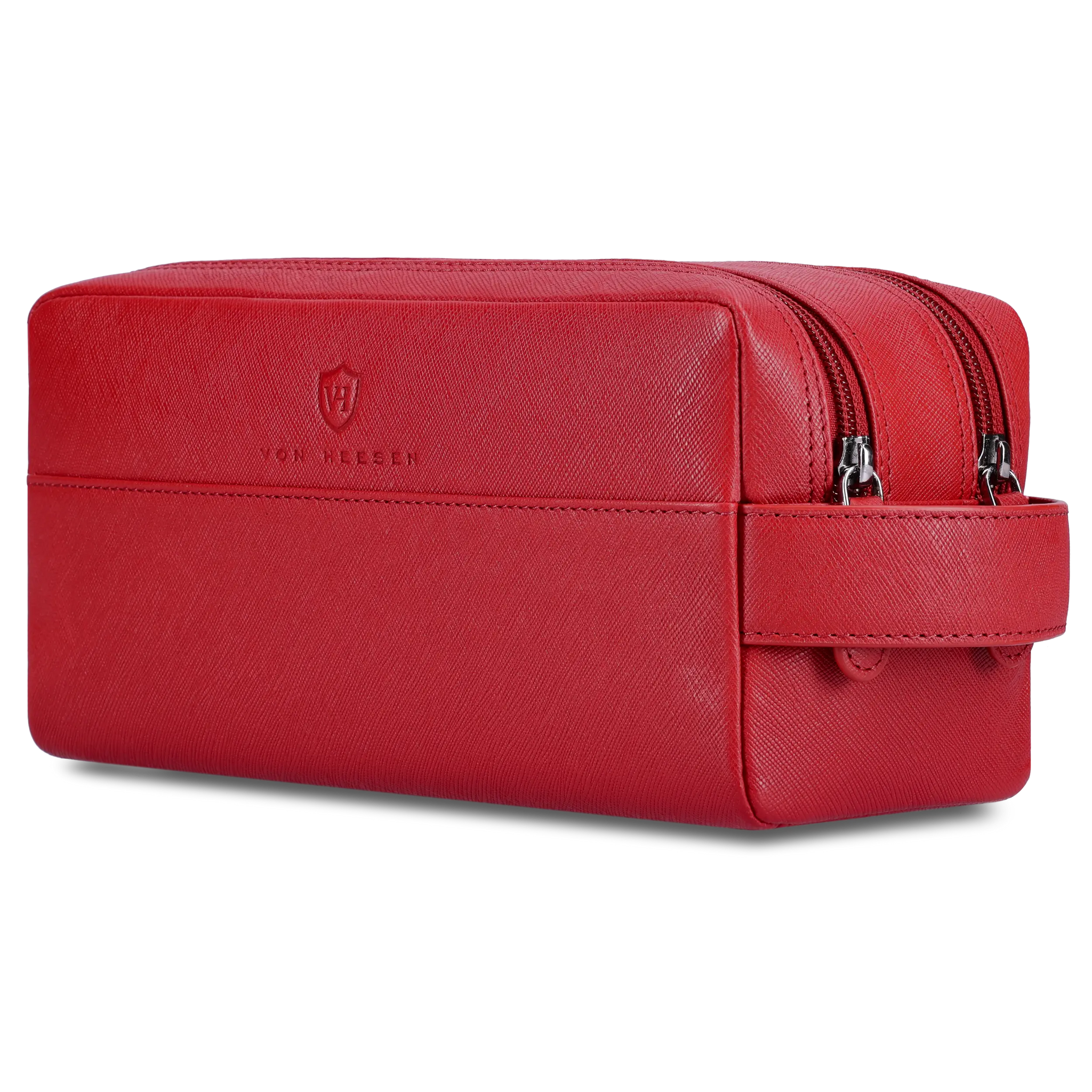 Kulturbeutel mit 2 Hauptfächern (Saffiano)