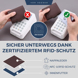 Slim Wallet mit RFID-Schutz und 6 Kartenfächer