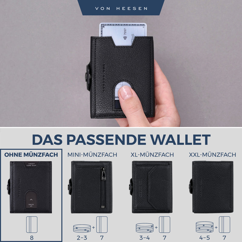 Slim Wallet mit RFID-Schutz und 6 Kartenfächer