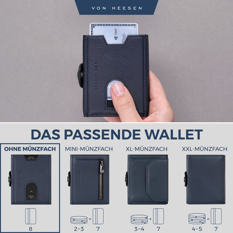 Slim Wallet mit RFID-Schutz und 6 Kartenfächer