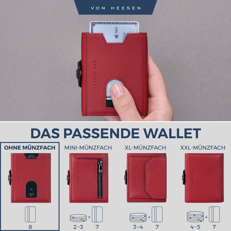 Slim Wallet mit RFID-Schutz und 6 Kartenfächer