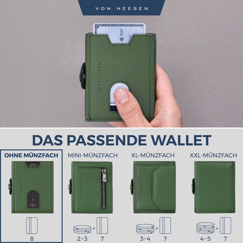 Slim Wallet mit RFID-Schutz und 6 Kartenfächer